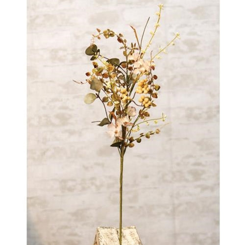 Mixed Cream Fall Floral Spray  (Pack of 4)