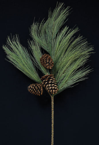 Giant Pine Spray w/ Cones (Pack of 2)