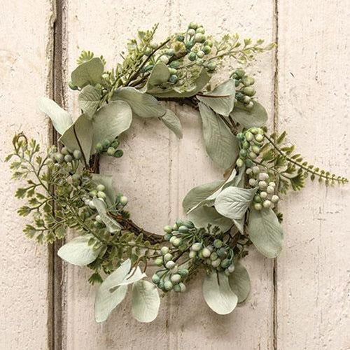 Spring Foliage & Berries Candle Ring 4.5