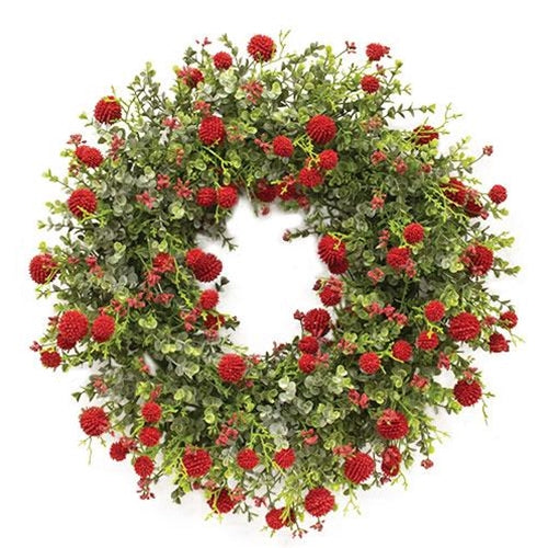 Garden Bliss Wreath Red