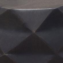 Load image into Gallery viewer, Fig Solid Mango Wood Accent Table in Grey Finish w/ Geometric Motif by Diamond Sofa
