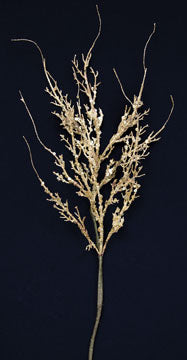 Glitter Twig Spray Gold (Pack of 4)