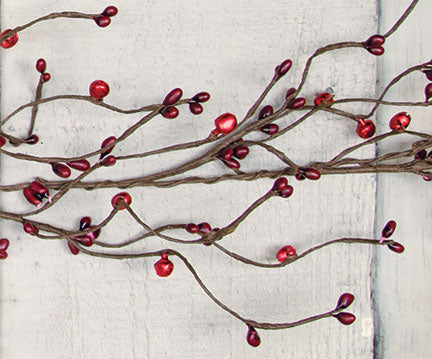 Bell & Burgundy Pip Garland  (Pack of 4)