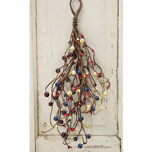 Americana Berry Teardrop  (Pack of 4)