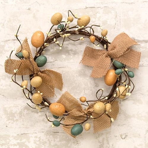 Egg Pip & Burlap Ring - 6-1/2