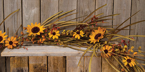 Grassy Sunflower Garland