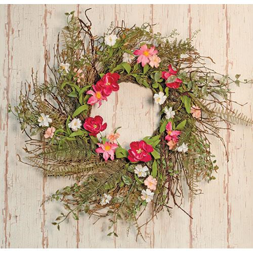 Pink Gardenia Wreath 24