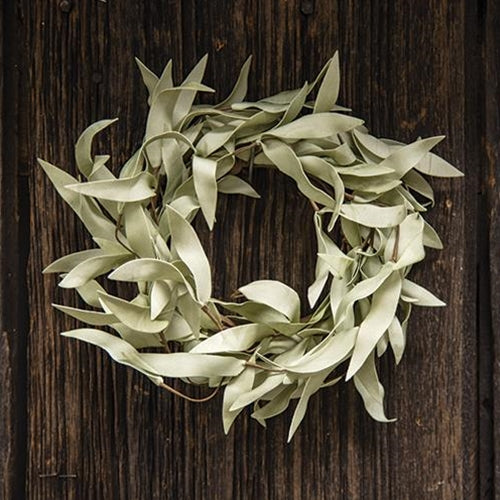 Flocked Herb Leaves Ring 3.5