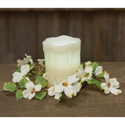 Cream English Dogwood Ring 3.5