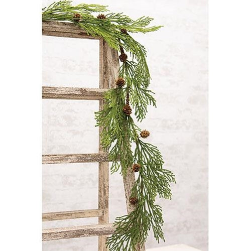 Mossy Cedar Pine Garland 4ft (Pack of 2)