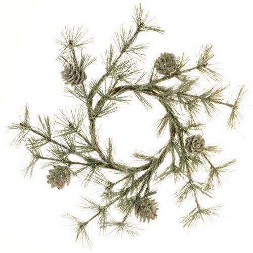 Vintage Glitter Birchcone Pine Ring 3.5