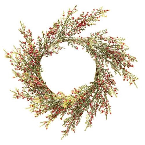 Red Pepperberry & Cedar Wreath 12