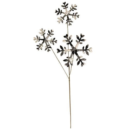 Black & White Plaid Snowflake Pick 14
