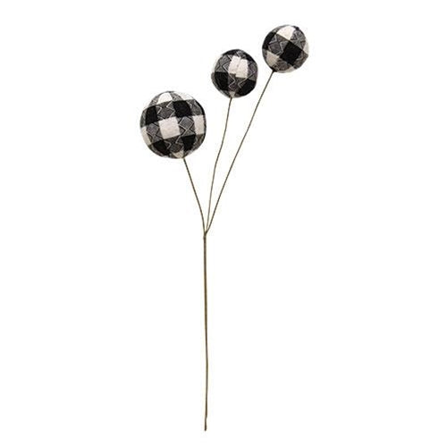Black & White Plaid Ball Pick 14