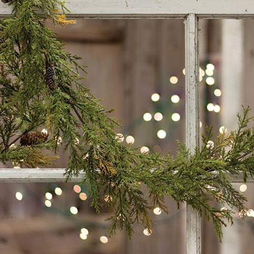 Prickly Pine Garland Moss Green 6ft