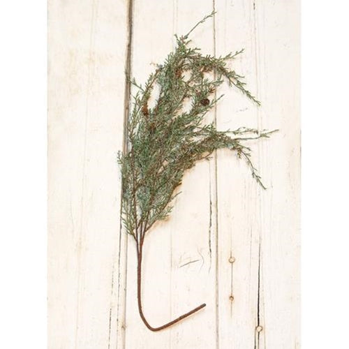 Snowy Weeping Cedar Hanging Branch (Pack of 4)