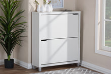 Load image into Gallery viewer, Baxton Studio Simms White Modern Shoe Cabinet
