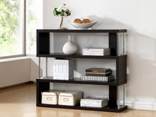 Load image into Gallery viewer, Baxton Studio Barnes Dark Brown Three-Shelf Modern Bookcase
