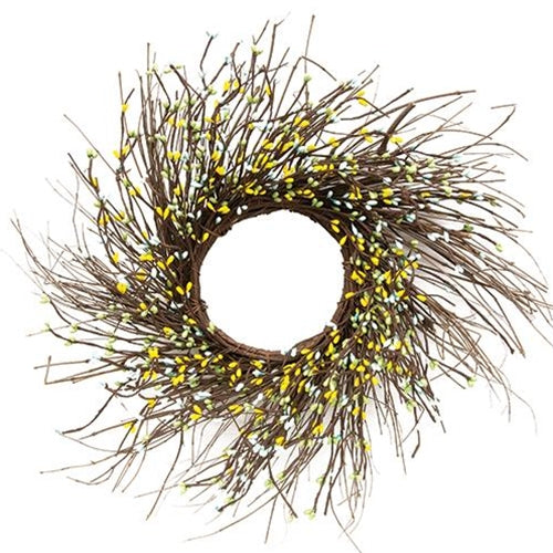 Spring Mix Pip Twig Wreath 16