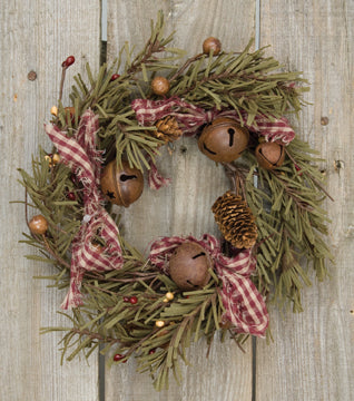 Rustic Holiday Pine Ring  (Pack of 4)