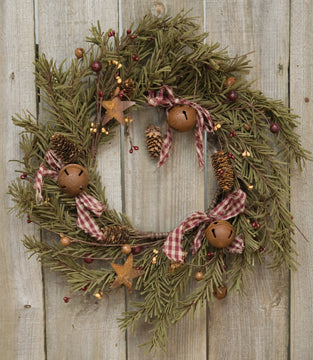 Rustic Holiday Pine Wreath 12