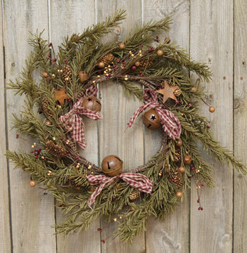 Rustic Holiday Pine Wreath 18