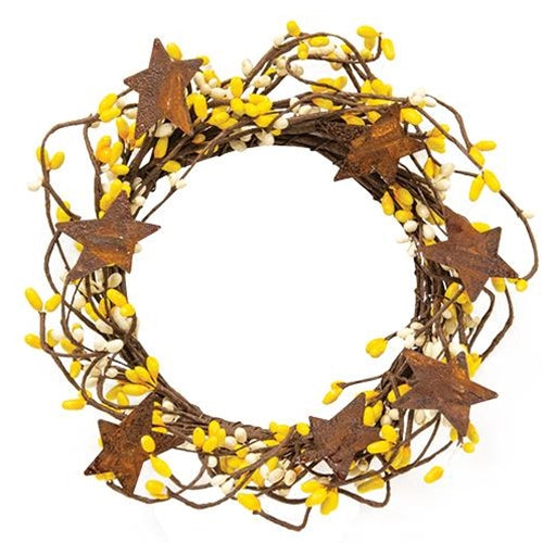 Pip Berry Ring With Stars Yellow & Cream 4