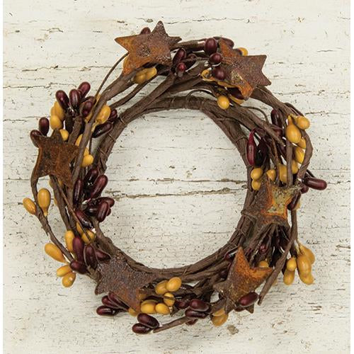 Pip Berry Ring With Stars Burgundy and Old Gold 2