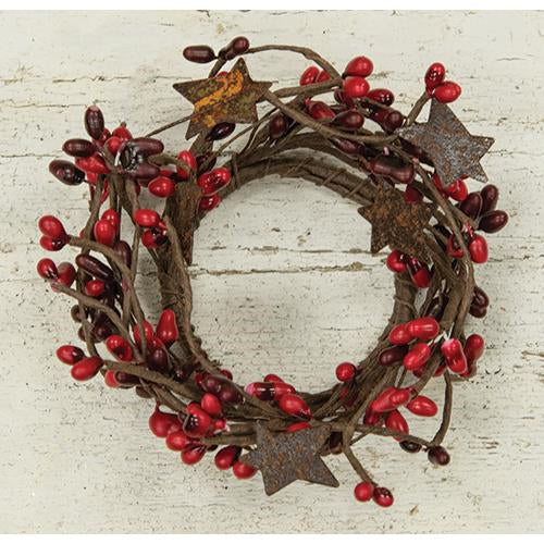 Pip Berry Ring With Stars Red and Burgundy 2