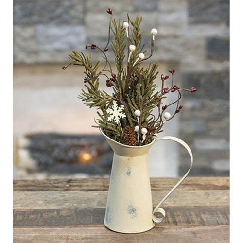 Pine & Snowflakes Pick - 12