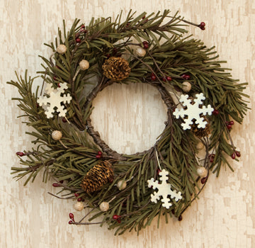 Pine & Snowflake Ring (Pack of 4)