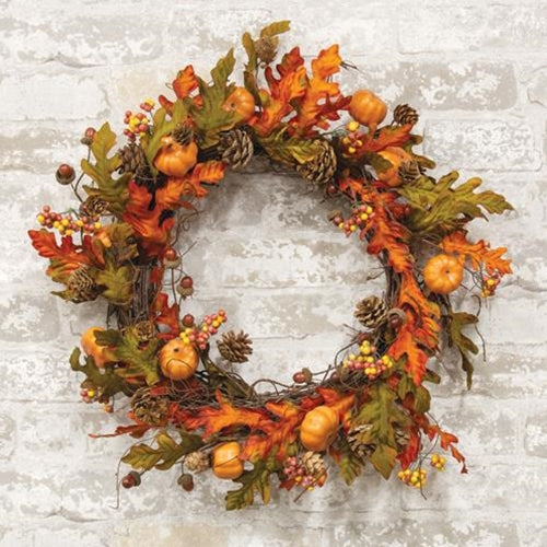 Harvest Leaves Wreath - 20