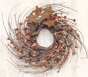 Primitive Mix Pip & Star Twig Wreath 10