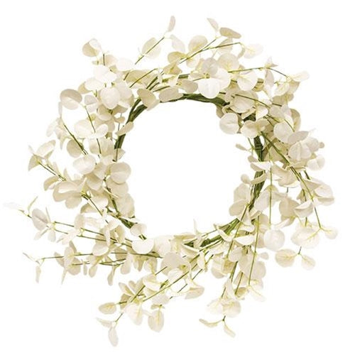 Foamy Silver Dollar Wreath Cream 20
