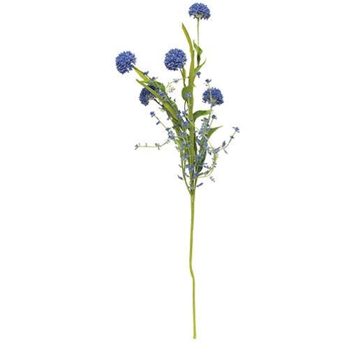 Thistle Heather Ball Spray Blue (Pack of 4)