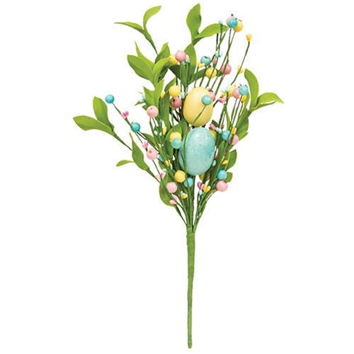 Easter Eggs & Herb Leaves Bush (Pack of 2)