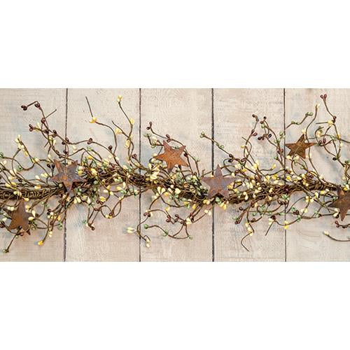 Pip Berry Garland With Stars Coffee Bean Mix 40