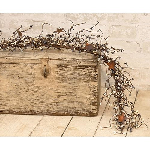 Pip Berry Garland With Stars Farmhouse Mix 40