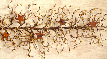 Pip Berry Garland With Stars Old Gold 40