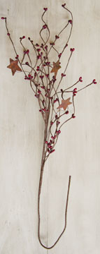 Burgundy Pip & Star Spray 24