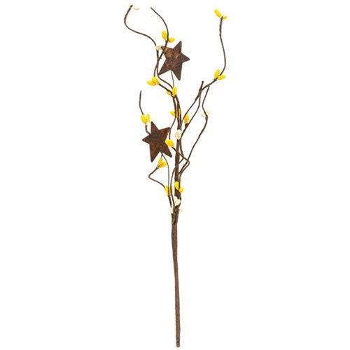Yellow & Cream Pip & Star Pick 12