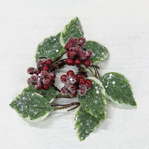 Winterberry Holly Candle Ring 1.5