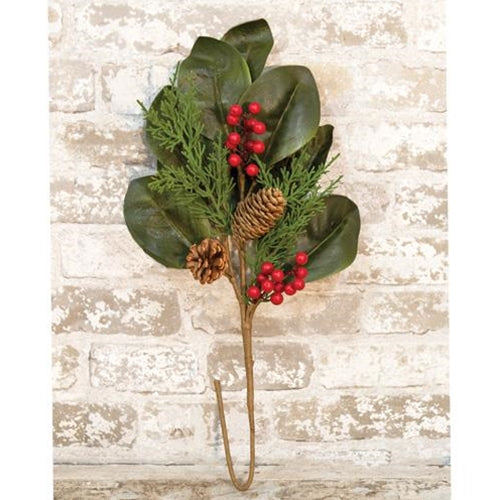 Yuletide Magnolia Spray 25