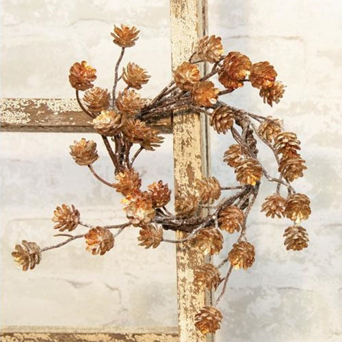 Gleaming Pinecone Candle Ring 3.5