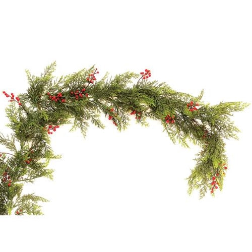 Red Cedar With Berries Garland 6ft