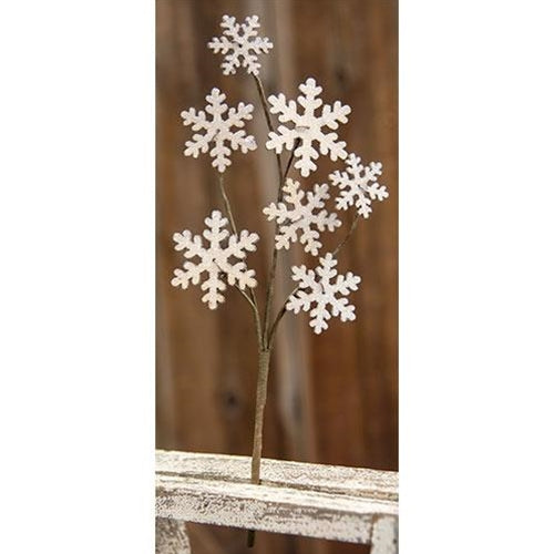 Wooden Snowflake Pick 13