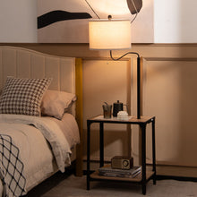 Load image into Gallery viewer, 360° Rotatable Floor Lamp with End Table and USB Charging Ports
