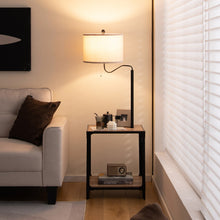 Load image into Gallery viewer, 360° Rotatable Floor Lamp with End Table and USB Charging Ports
