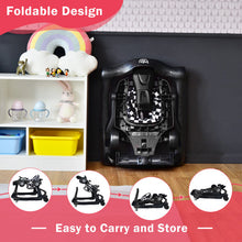 Load image into Gallery viewer, 4-in-1 Foldable Activity Push Walker with Adjustable Height-Black
