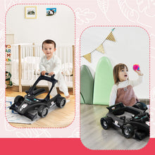 Load image into Gallery viewer, 4-in-1 Foldable Activity Push Walker with Adjustable Height-Black
